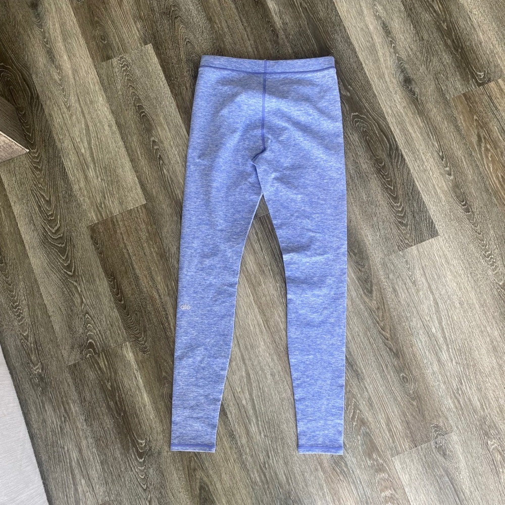 Alo Yoga Women's Heather Periwinkle High Waisted Alosoft Flow Leggings Size S